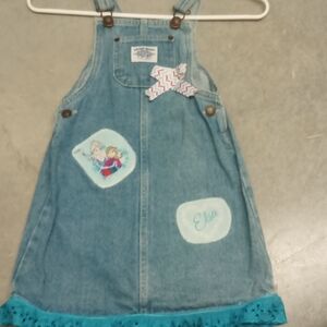Hand Crafted Kids Dress - Blue